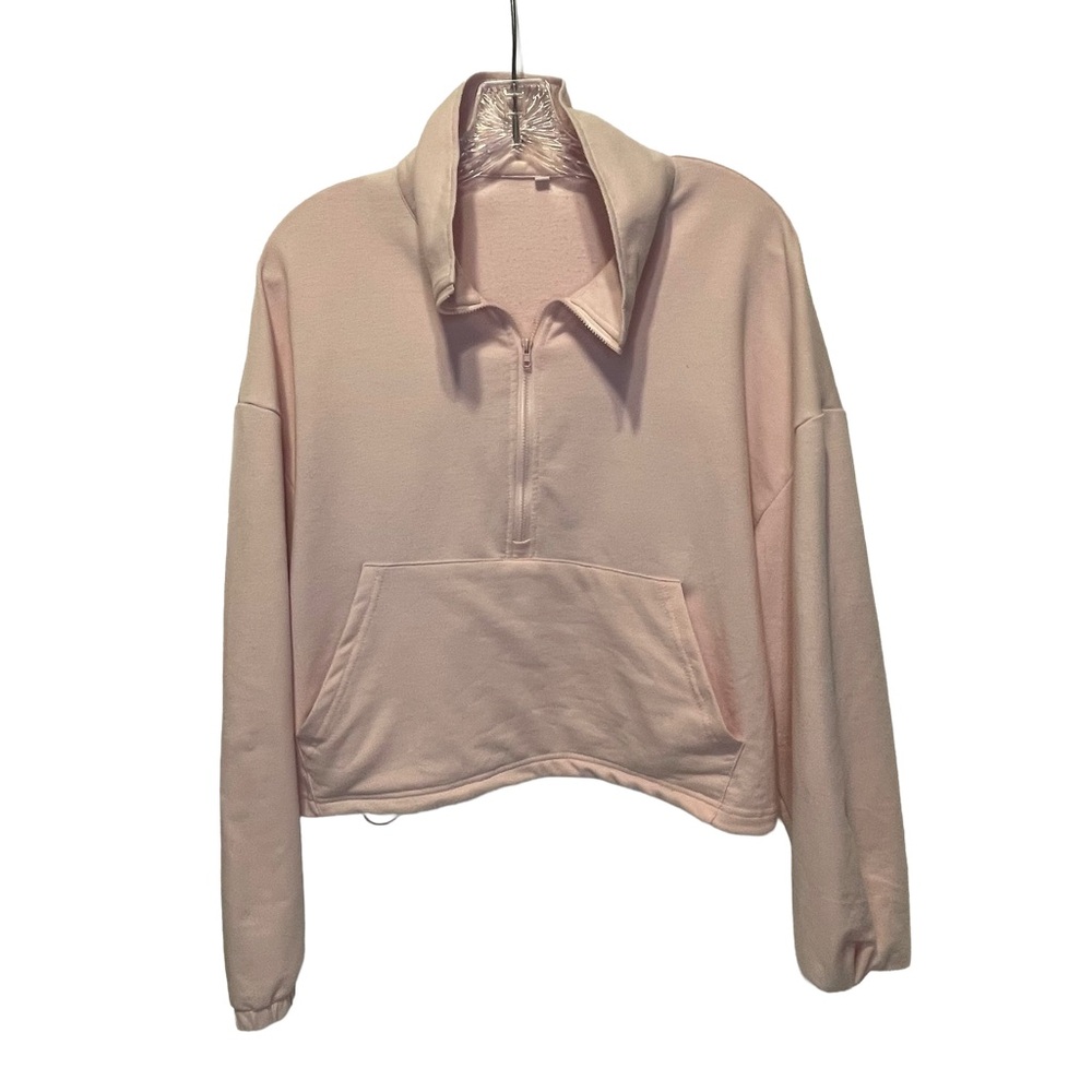 Light Pink Quarter-Zip Pullover Women’s Size Large